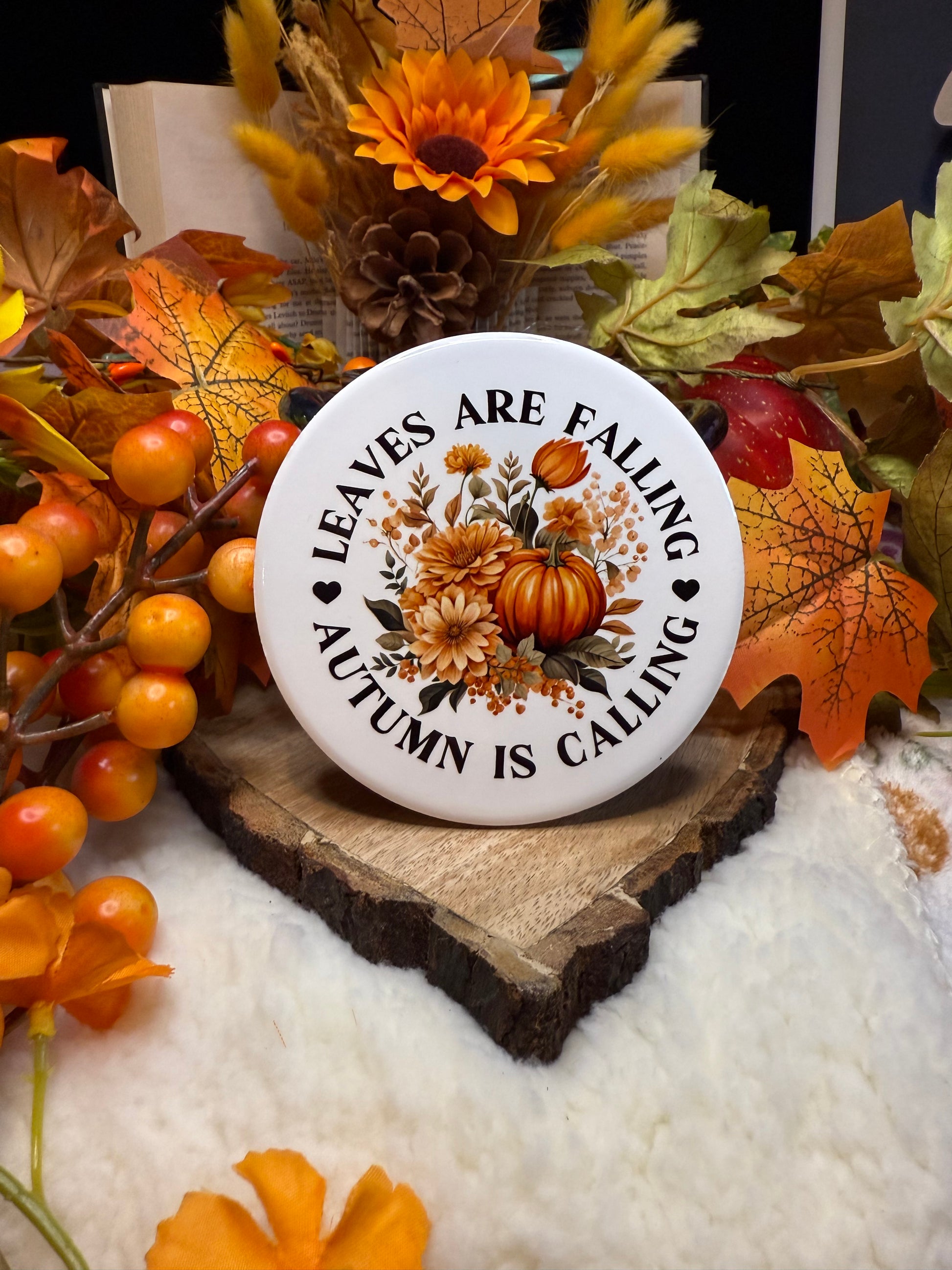 Autumn ceramic coaster
