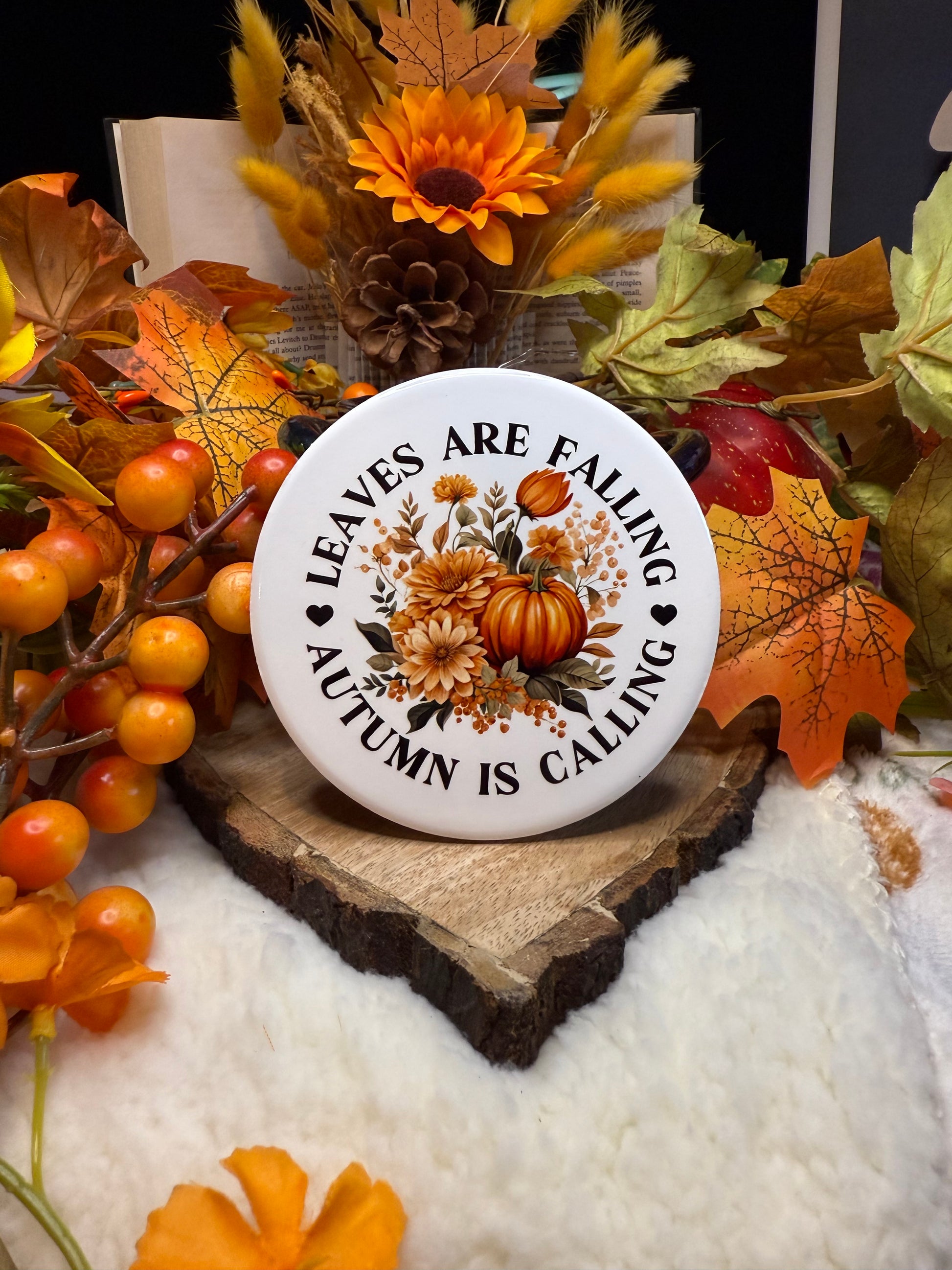 Autumn ceramic coaster