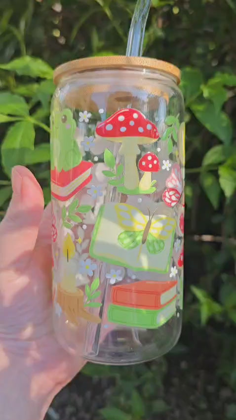 Whimsical Frog Tumbler with Straw